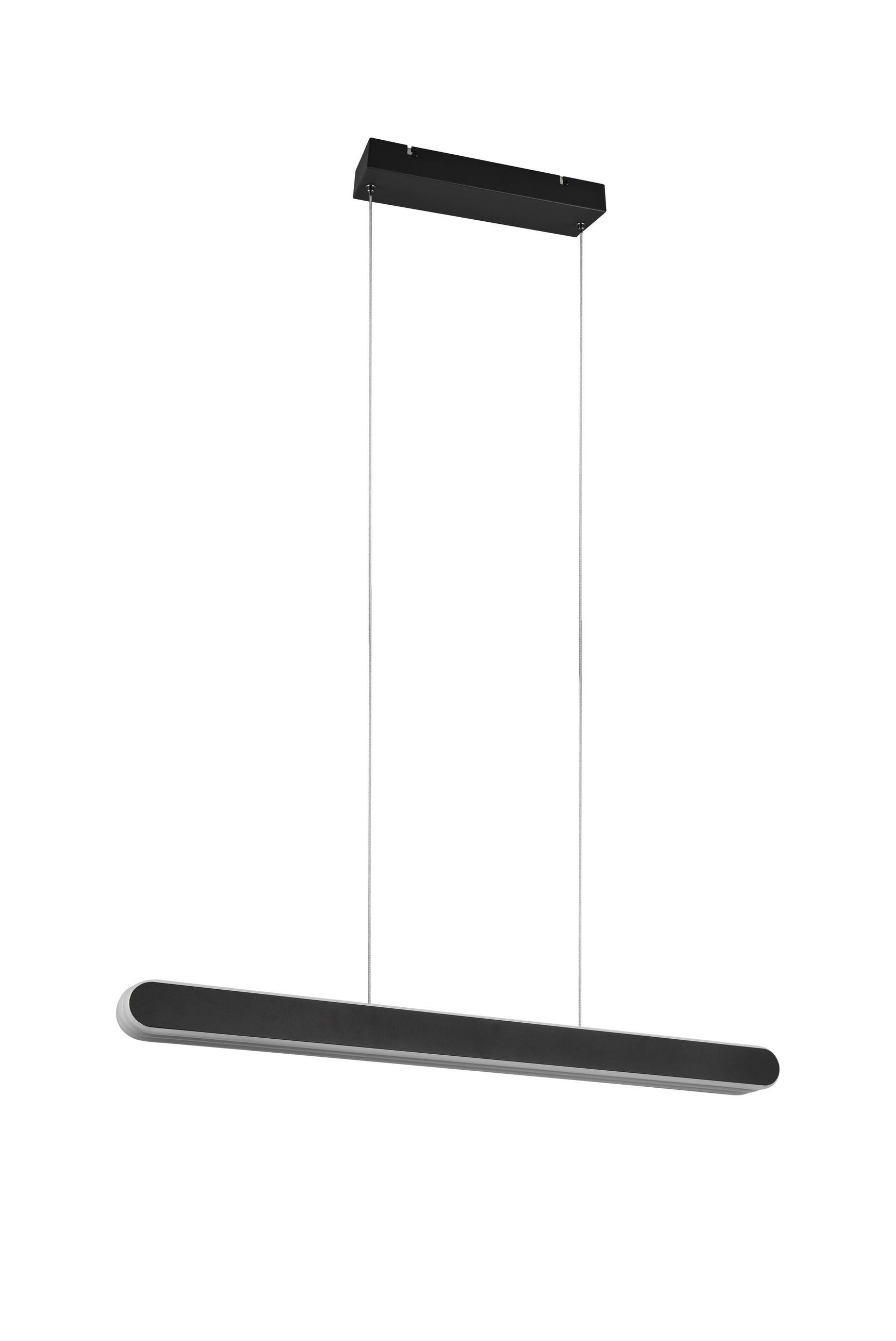 LED-HÄNGELEUCHTE 130/6/150 cm    - Weiss/Schwarz, Design, Kunststoff/Metall (130/6/150cm) - Trio Leuchten