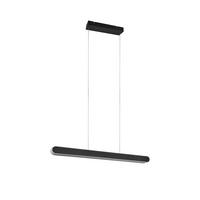 LED-HÄNGELEUCHTE 130/6/150 cm    - Weiss/Schwarz, Design, Kunststoff/Metall (130/6/150cm) - Trio Leuchten