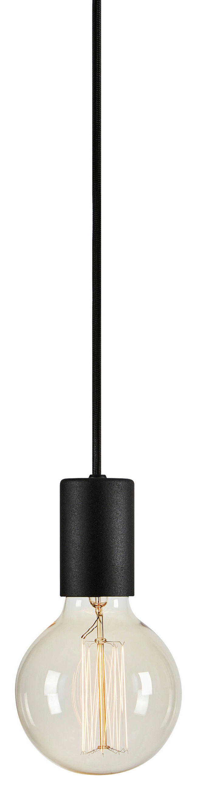 HÄNGELEUCHTE Skandinavisch, Modern 4,3/6,5 cm    - Schwarz, Basics, Metall (4,3/6,5cm) - Markslöjd