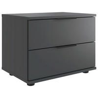 SÄNGBORD i grafitfärgad  - grafitfärgad/svart, Design, metall/trämaterial (52/40/38cm) - Carryhome