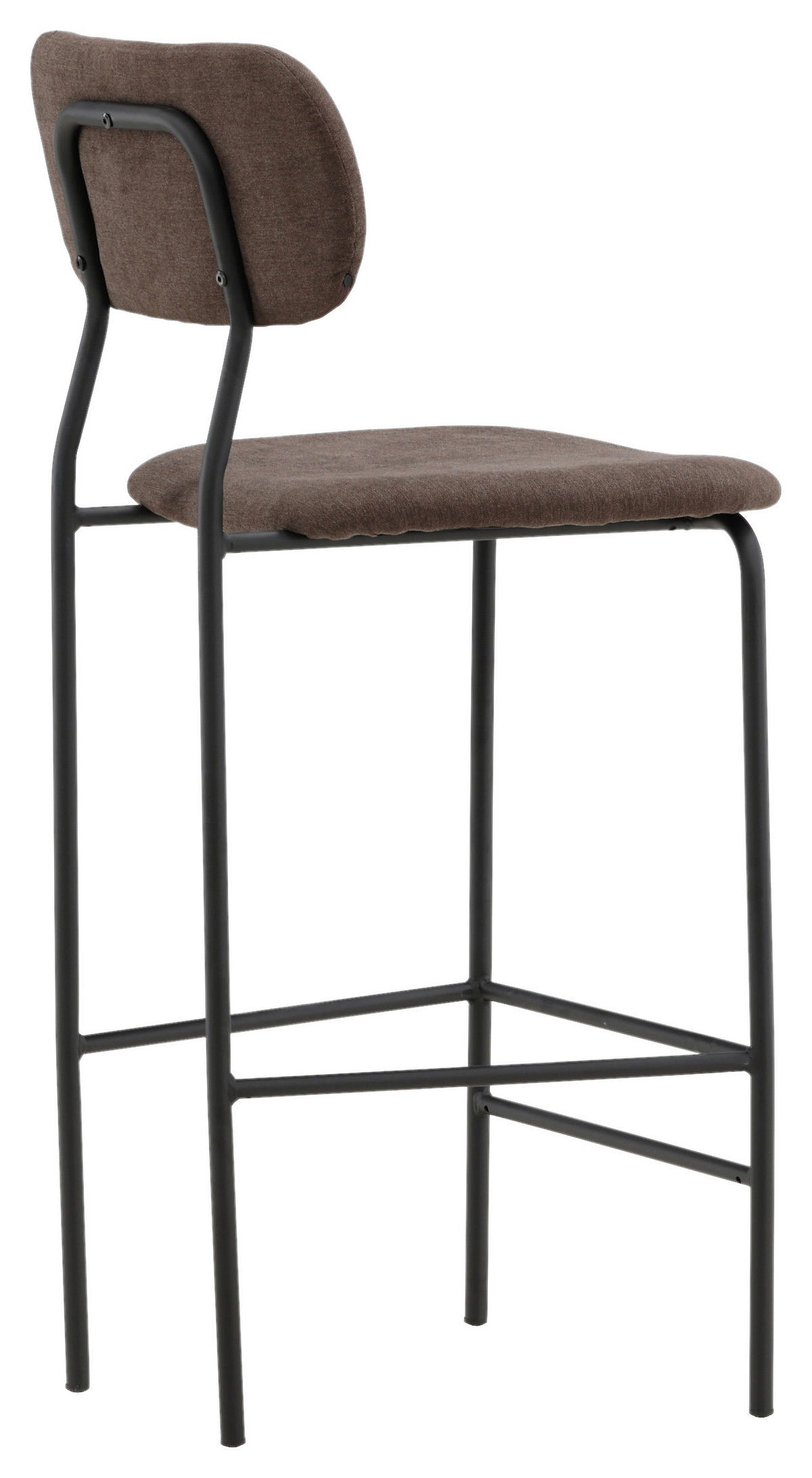 BARHOCKER-SET in Braun  - Braun, Design, Textil/Metall (47/105/49cm) - Livetastic