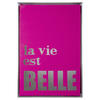 KUNSTDRUCK 40/60/3,2 cm  - Pink/Silberfarben, Basics, Holzwerkstoff/Textil (40/60/3,2cm) - Present Time