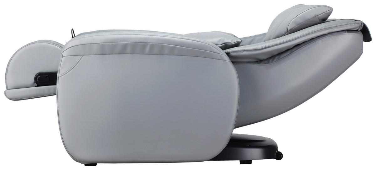 MASSAGESESSEL in Lederlook Grau  - Schwarz/Grau, Design, Textil (97/108/126cm) - Cantus
