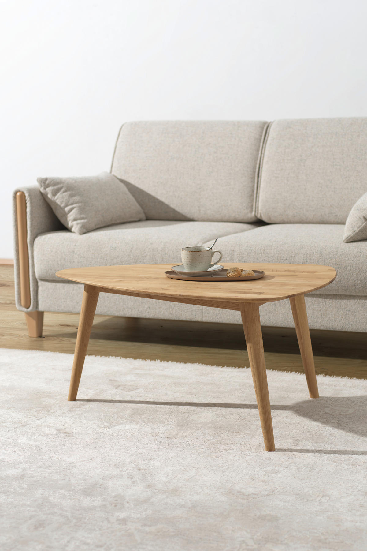 COUCHTISCH in Holz 90/60/44 cm  - Wildeiche, Natur, Holz (90/60/44cm) - home24