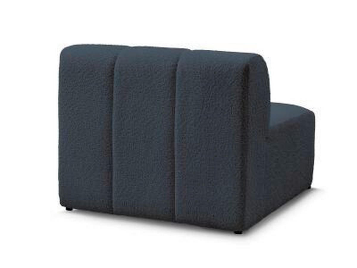 SOFAELEMENT ANNECY Bouclé Dunkelblau  - Schwarz/Dunkelblau, MODERN, Kunststoff/Textil (91/72/91cm)