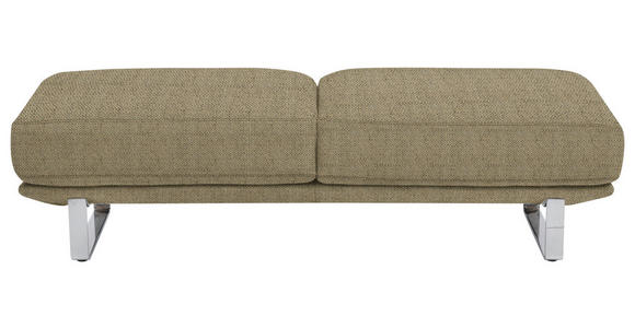 HOCKER Webstoff Braun  - Braun, Design, Textil/Metall (160/44/60cm) - Dieter Knoll