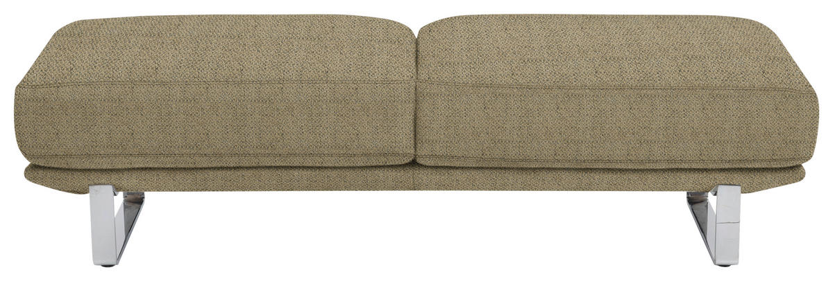 HOCKER Webstoff Braun  - Braun, Design, Textil/Metall (160/44/60cm) - Dieter Knoll