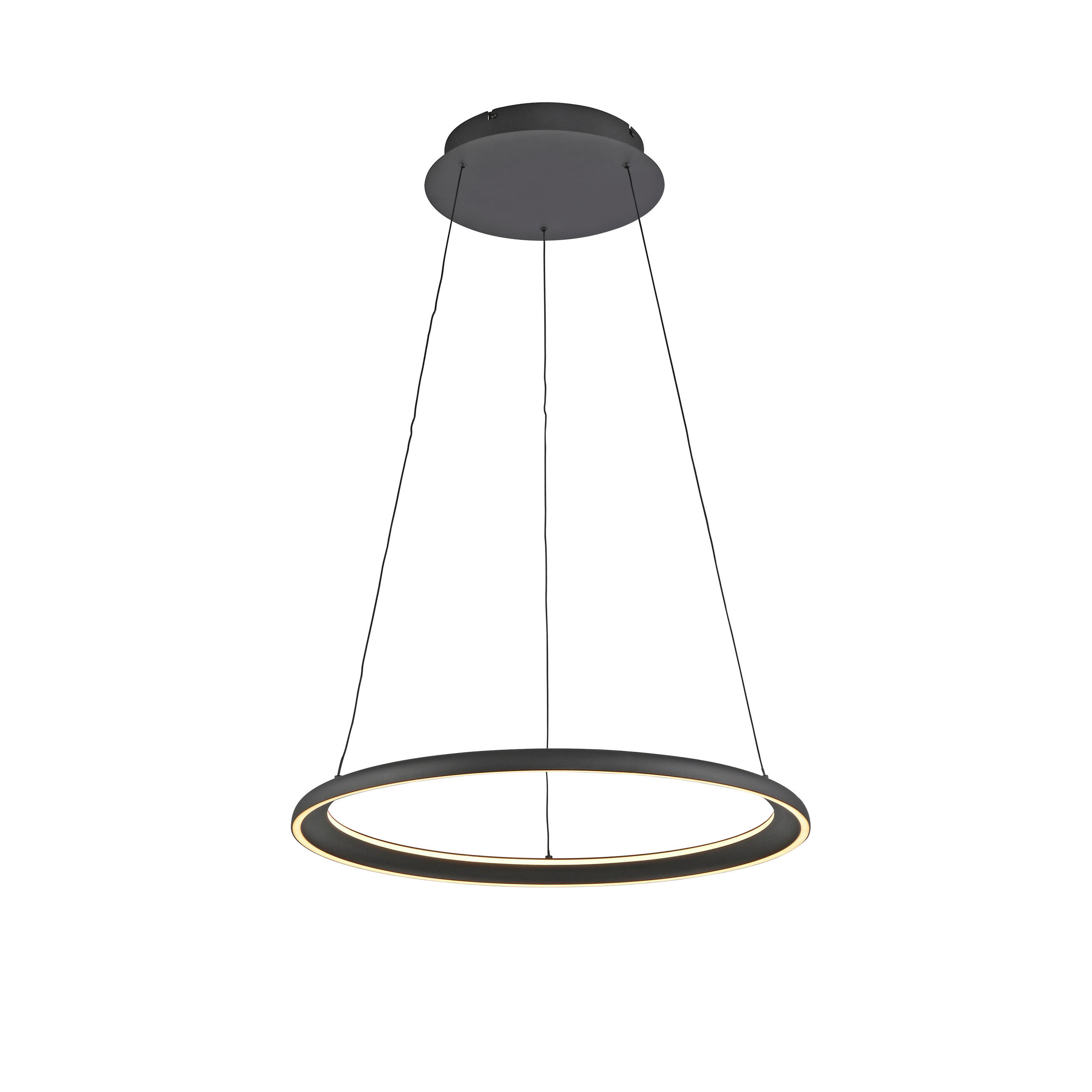 LED-PENDELLEUCHTE Quillo 60/60/180 cm   - Schwarz, Design, Kunststoff/Metall (60/60/180cm) - Schöner Wohnen