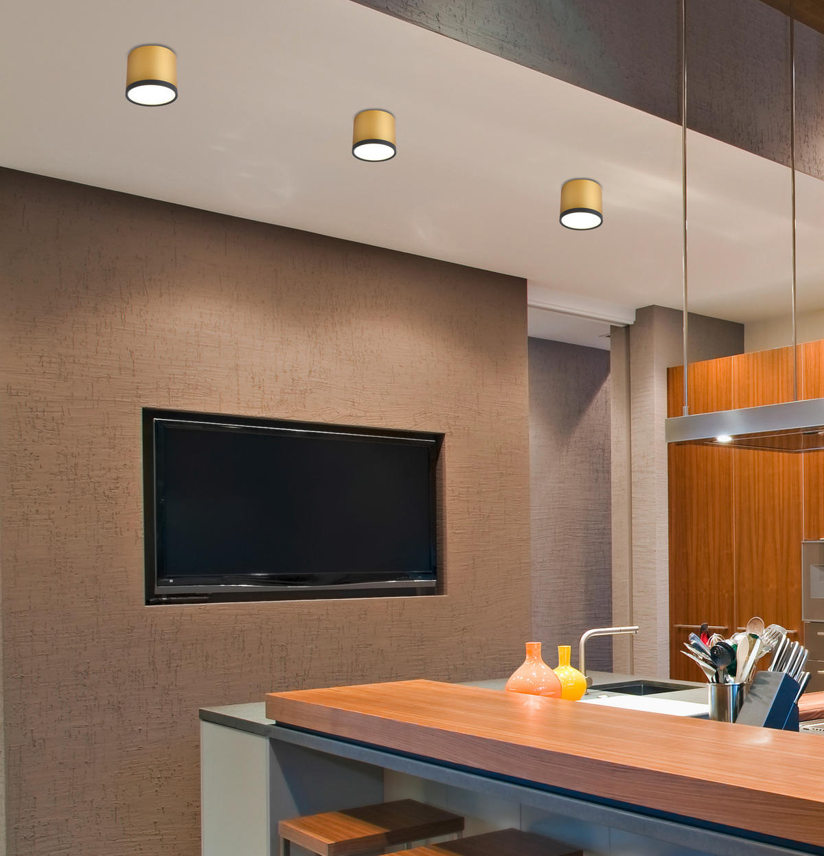 LED-DECKENLEUCHTE 8.8/8.8/7.5 cm   - Design, Metall (8.8/8.8/7.5cm)