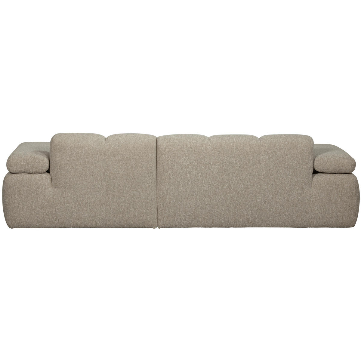 ECKSOFA Mojo Beige Bouclé  - Beige/Schwarz, Design, Kunststoff/Textil (284/160cm) - Livetastic