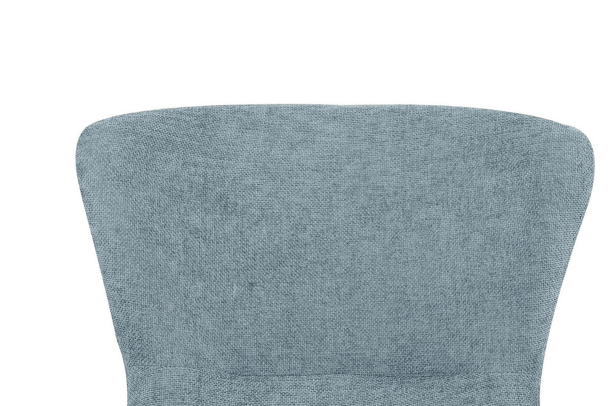 SESSEL in Bouclé Hellblau  - Schwarz/Hellblau, MODERN, Textil/Metall (77/106.5/84cm) - Livetastic