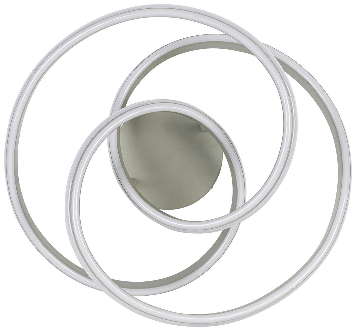 DECKENLEUCHTE 48/52/23 cm   - Sandfarben/Weiß, Trend, Kunststoff/Metall (48/52/23cm) - Novel