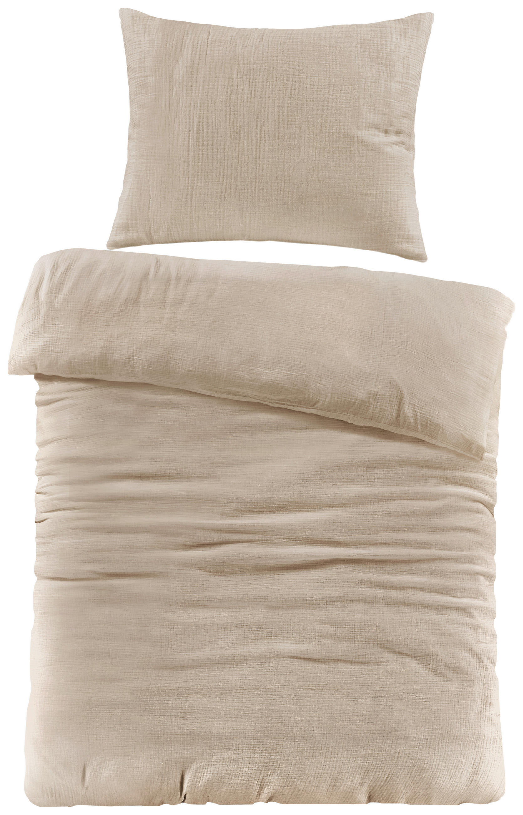BETTWÄSCHE 140/200 cm  - Beige, Basics, Textil (140/200cm) - Novel