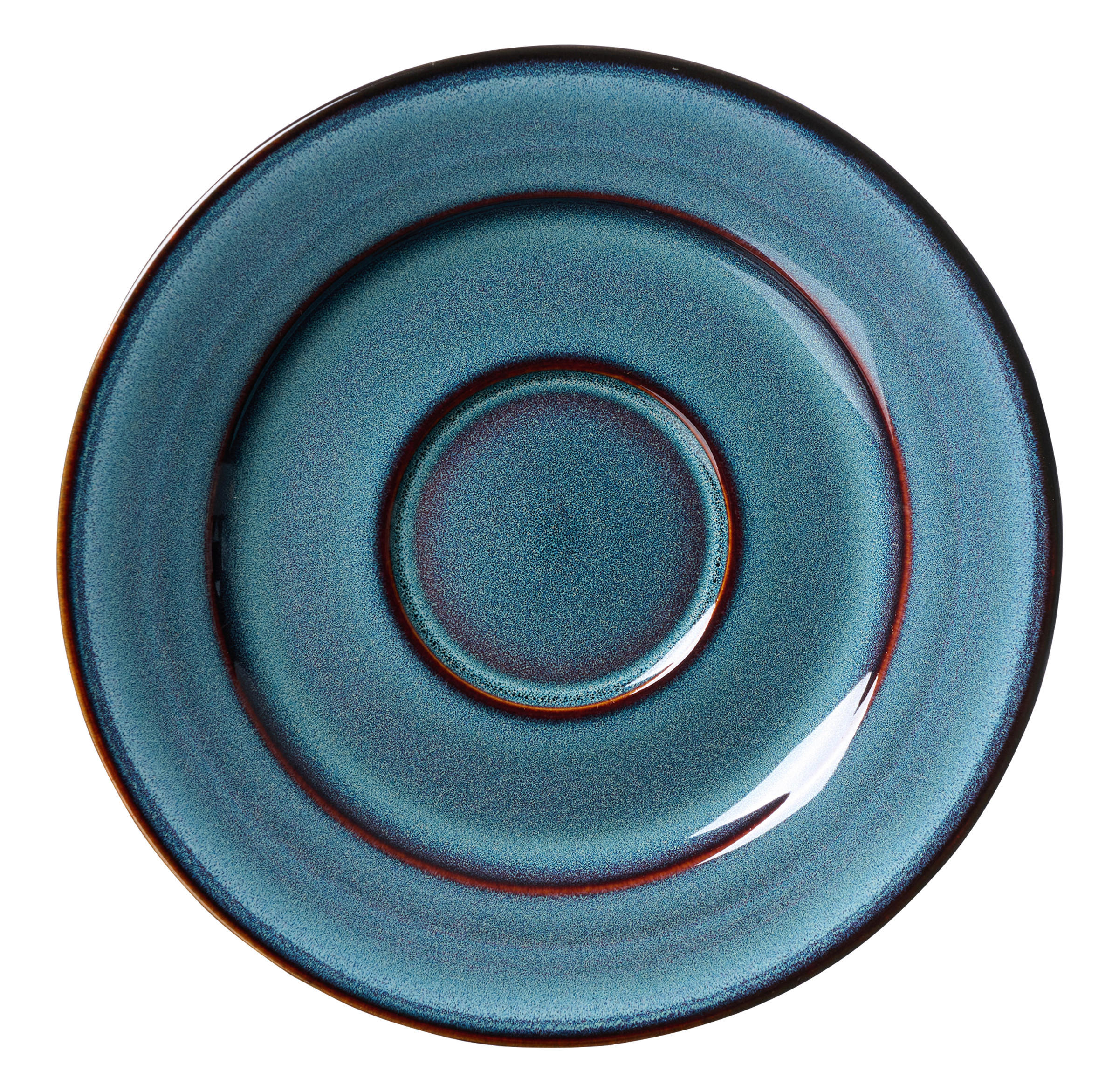 ESPRESSO-UNTERTASSE Bali  - Blau/Schwarz, Trend, Keramik (13/13/2cm) - Ritzenhoff Breker