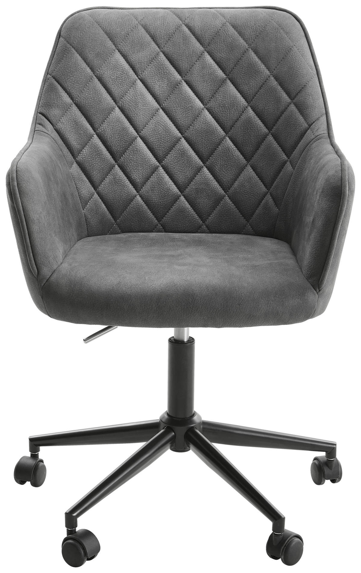 Scaun birou  gri, negru  - negru/gri, Design, plastic/metal (57/88-100/62cm) - Xora