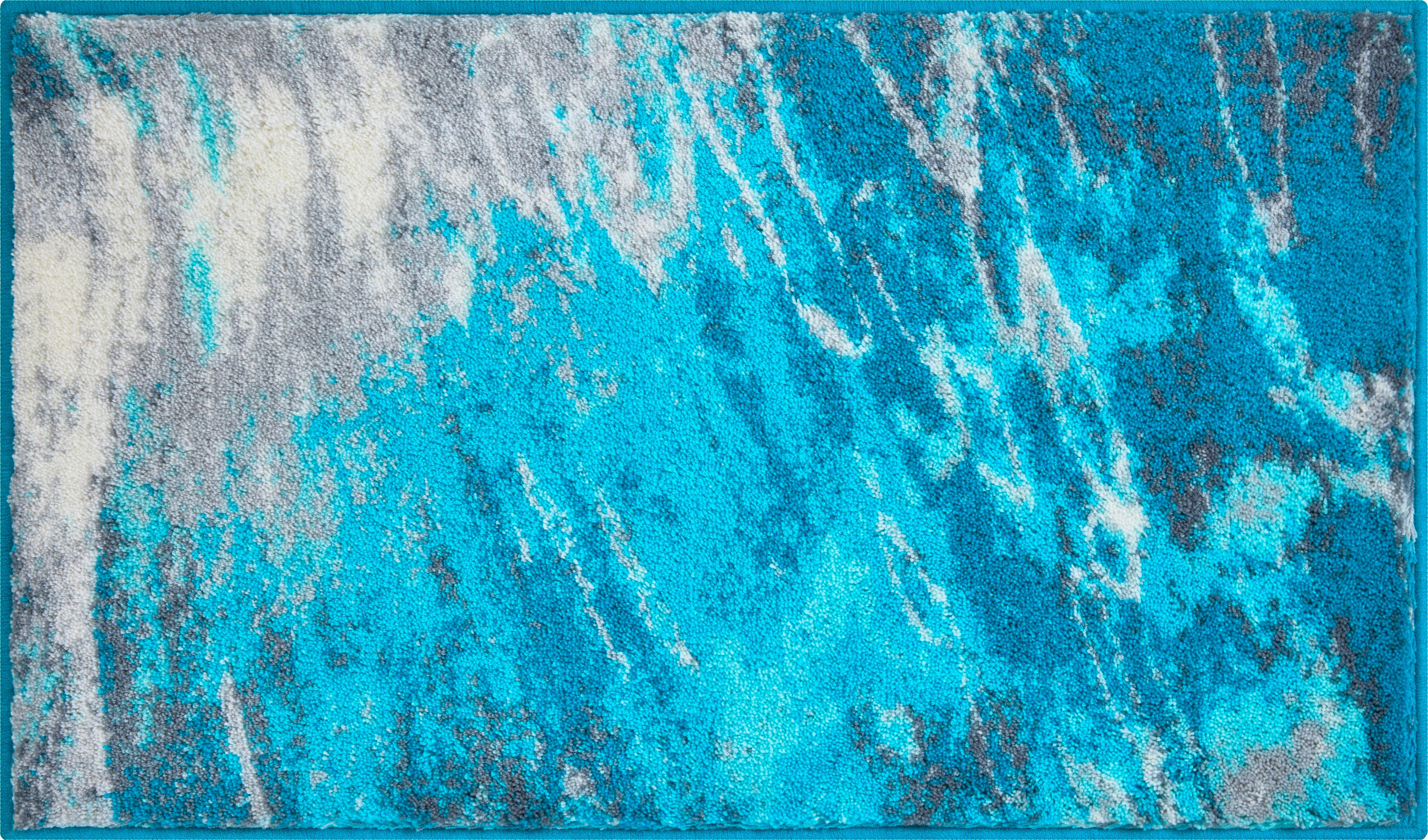 BADTEPPICH Türkis 60/100 cm  - Türkis, Basics, Kunststoff/Textil (60/100cm) - Grund