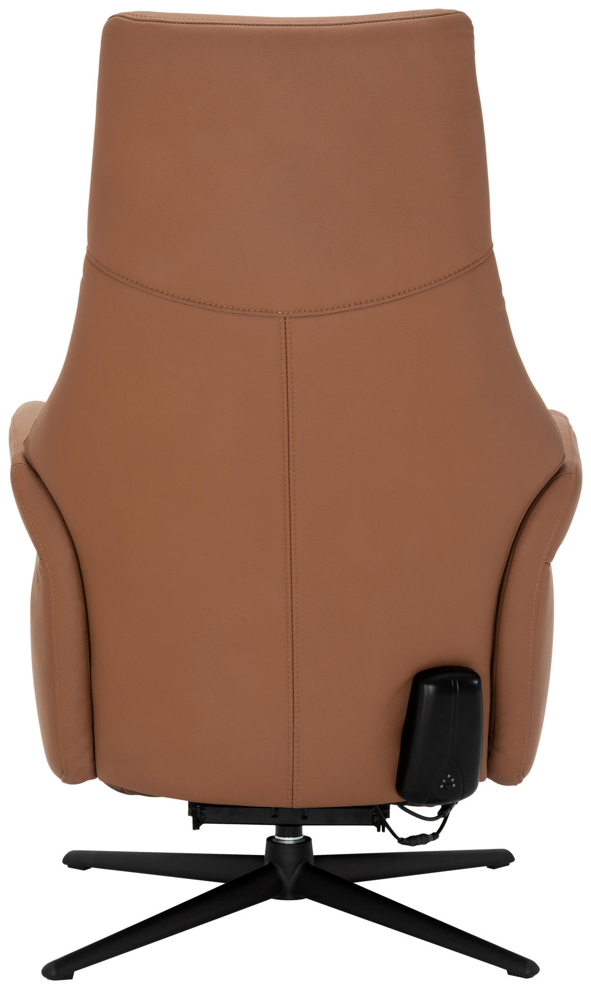 RELAXSESSEL Lederlook Echtleder    - Schwarz/Braun, KONVENTIONELL, Leder/Textil (70/111/86cm) - Livetastic