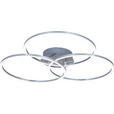 LED-DECKENLEUCHTE 71/52/9 cm   - Alufarben, Design, Kunststoff/Metall (71/52/9cm) - Novel