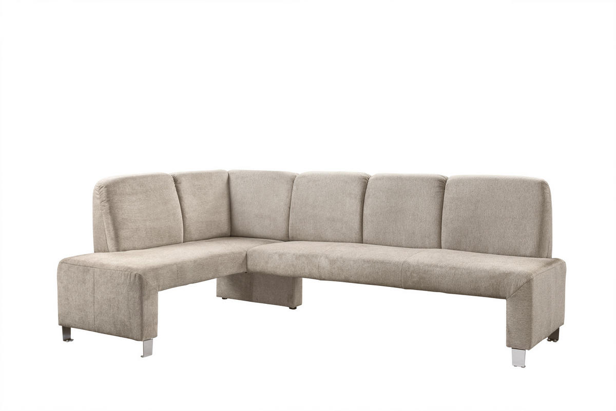 KLUPA KUTNA  taupe  drvo, tekstil, drvni materijal      - srebrne boje/taupe, Moderno, drvni materijal/drvo (243/158cm) - Livetastic