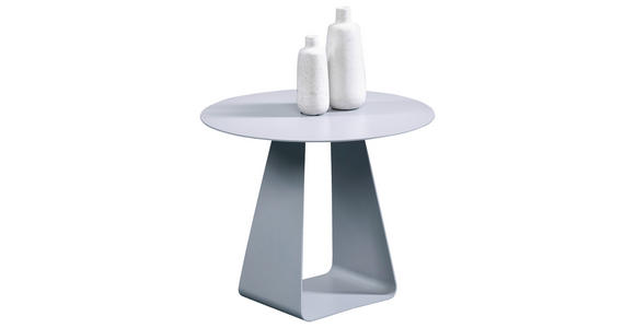 BEISTELLTISCH rund Grau  - Grau, Design, Metall (45/45/38cm) - Xora