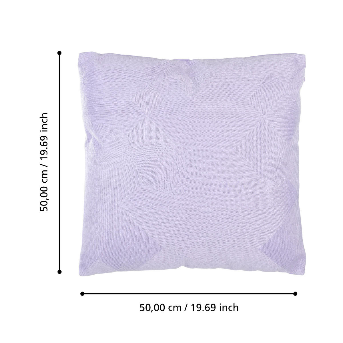 ZIERKISSEN  50/50 cm   - Lila, Basics, Textil (50/50cm) - Eglo