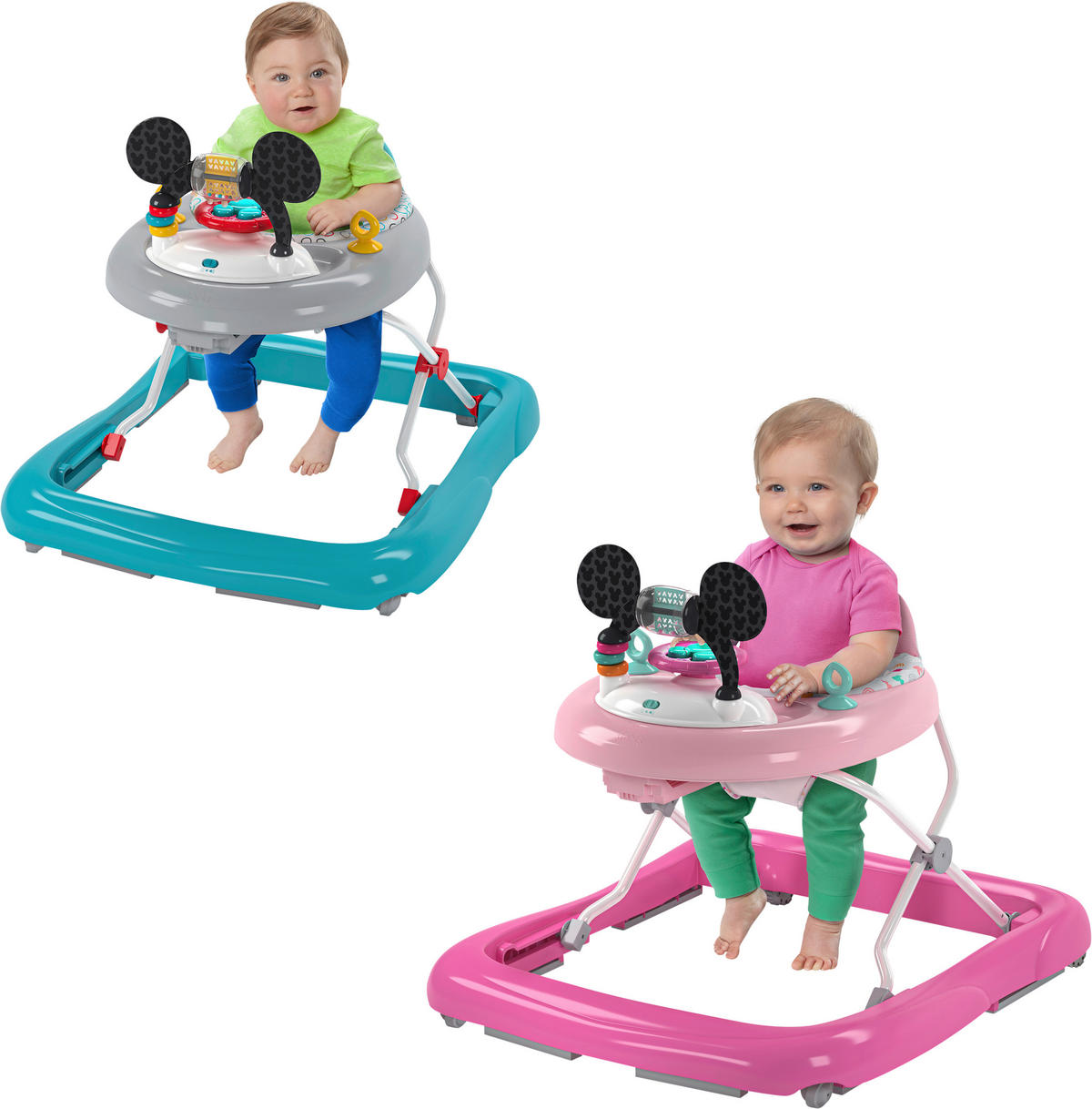 LAUFLERNWAGEN  - Blau/Multicolor, Basics, Kunststoff/Textil (68,6/63,5/61cm)