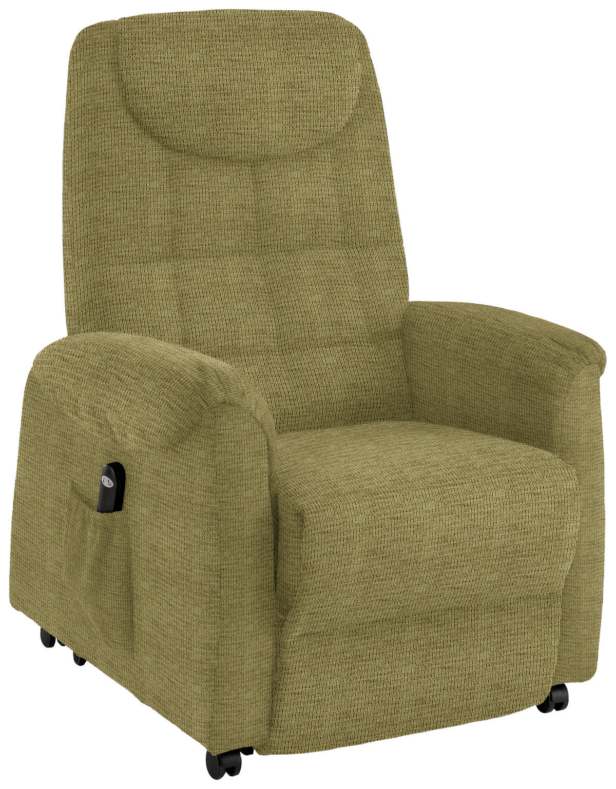 FERNSEHSESSEL in Mikrofaser Olivgrün  - Schwarz/Olivgrün, KONVENTIONELL, Kunststoff/Textil (83/113/92cm) - Xora