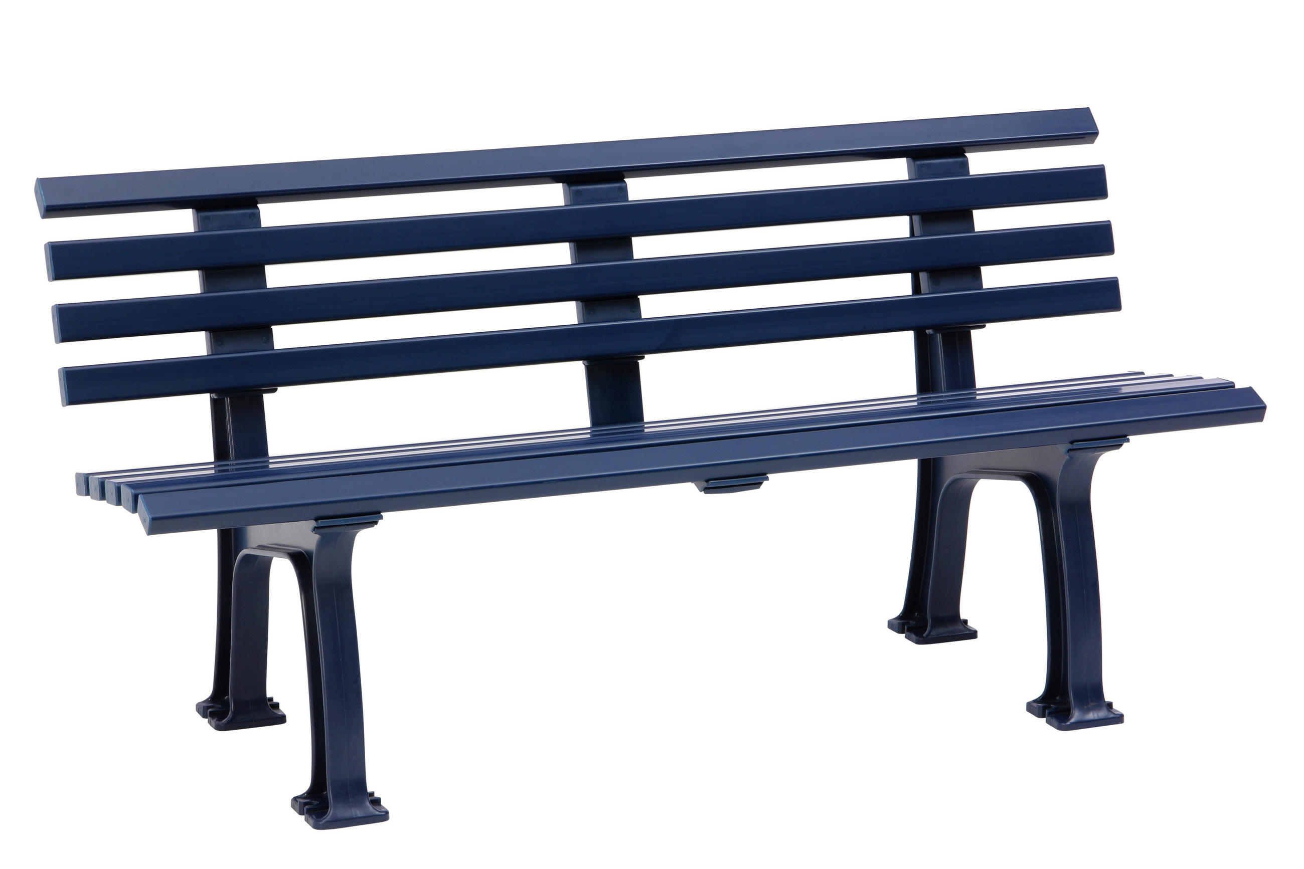 GARTENBANK 150/74/54 cm   - Blau, Basics, Kunststoff (150/74/54cm) - Modante