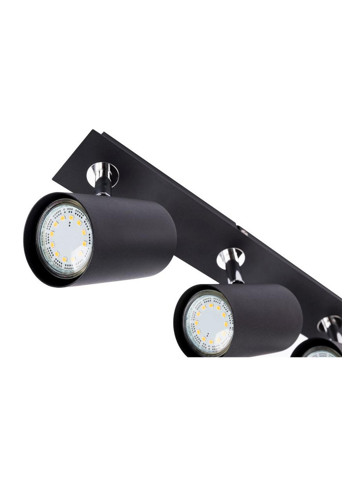 BODOVÉ SVÍTIDLO, 35 W/GU10, 40/7/15 cm - černá, Basics, kov (40/7/15cm) - Novel