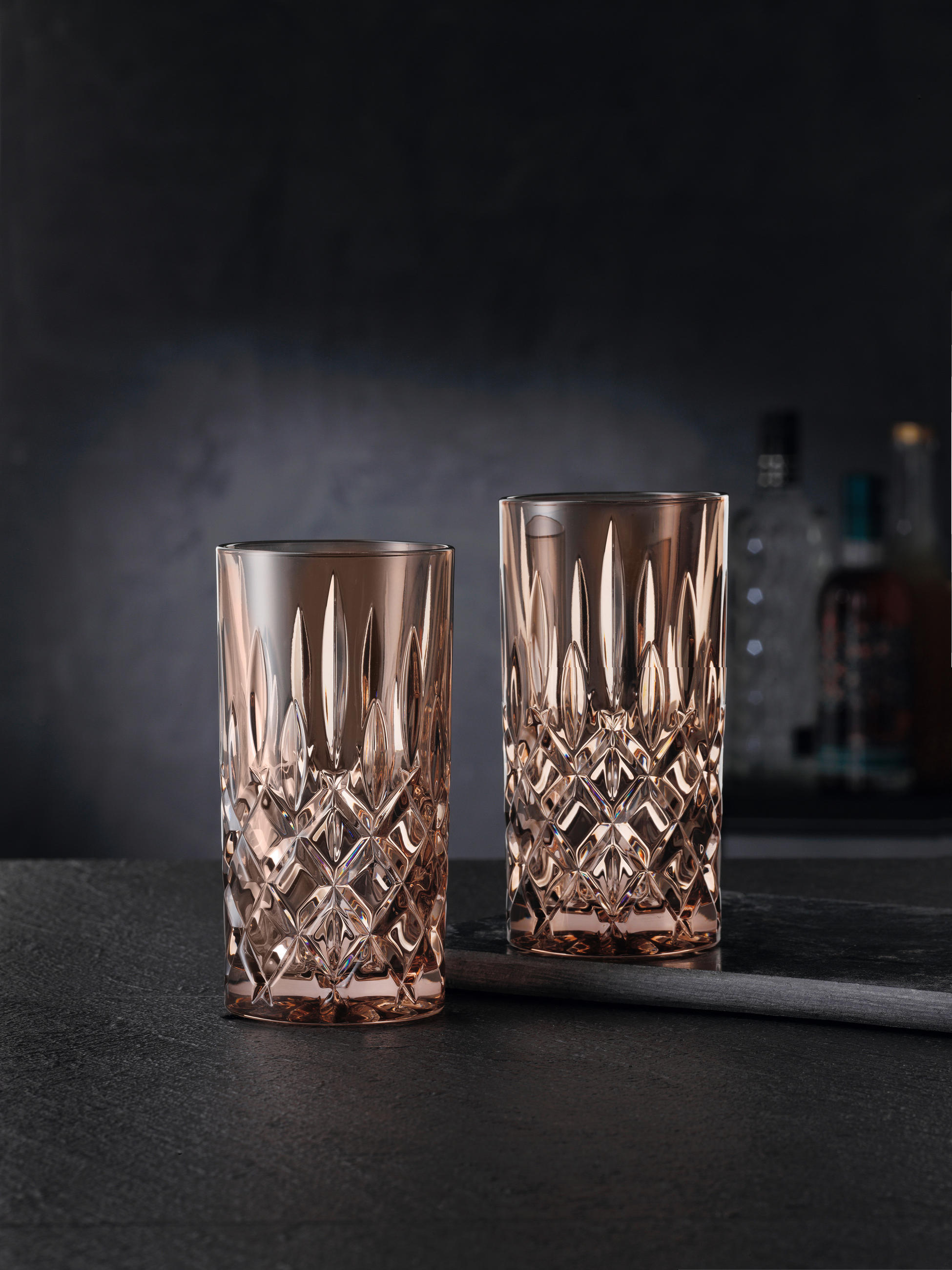 LONGDRINKGLAS 395 ml 2-teilig  - Braun, LIFESTYLE, Glas - Nachtmann