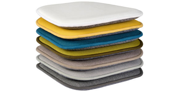 SITZKISSEN  40/40 cm   - Petrol, Textil (40/40cm) - Novel