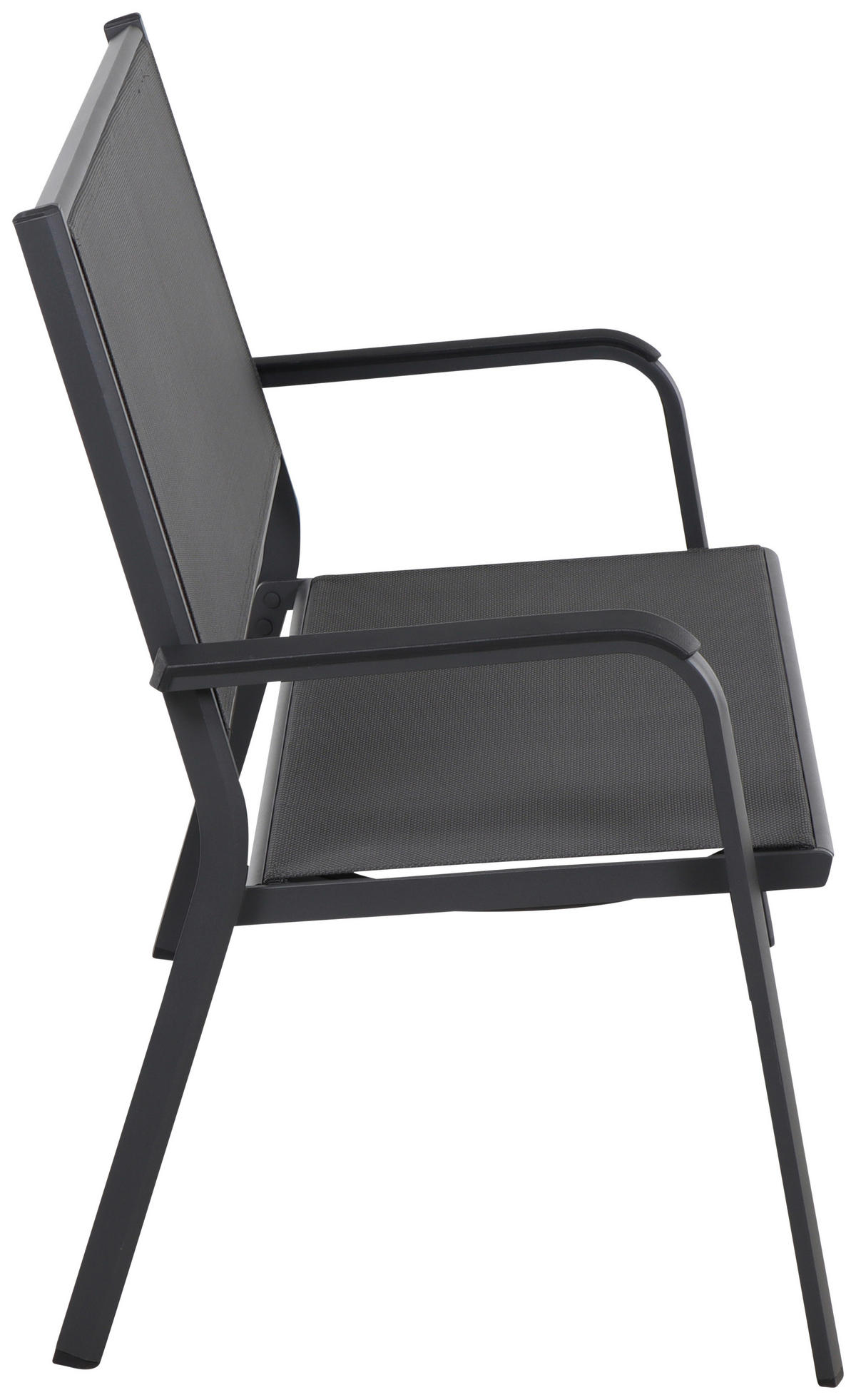 GARTENBANK 139/97/67 cm  in Anthrazit, Schwarz  - Anthrazit/Schwarz, KONVENTIONELL, Kunststoff/Textil (139/97/67cm) - Siena Garden