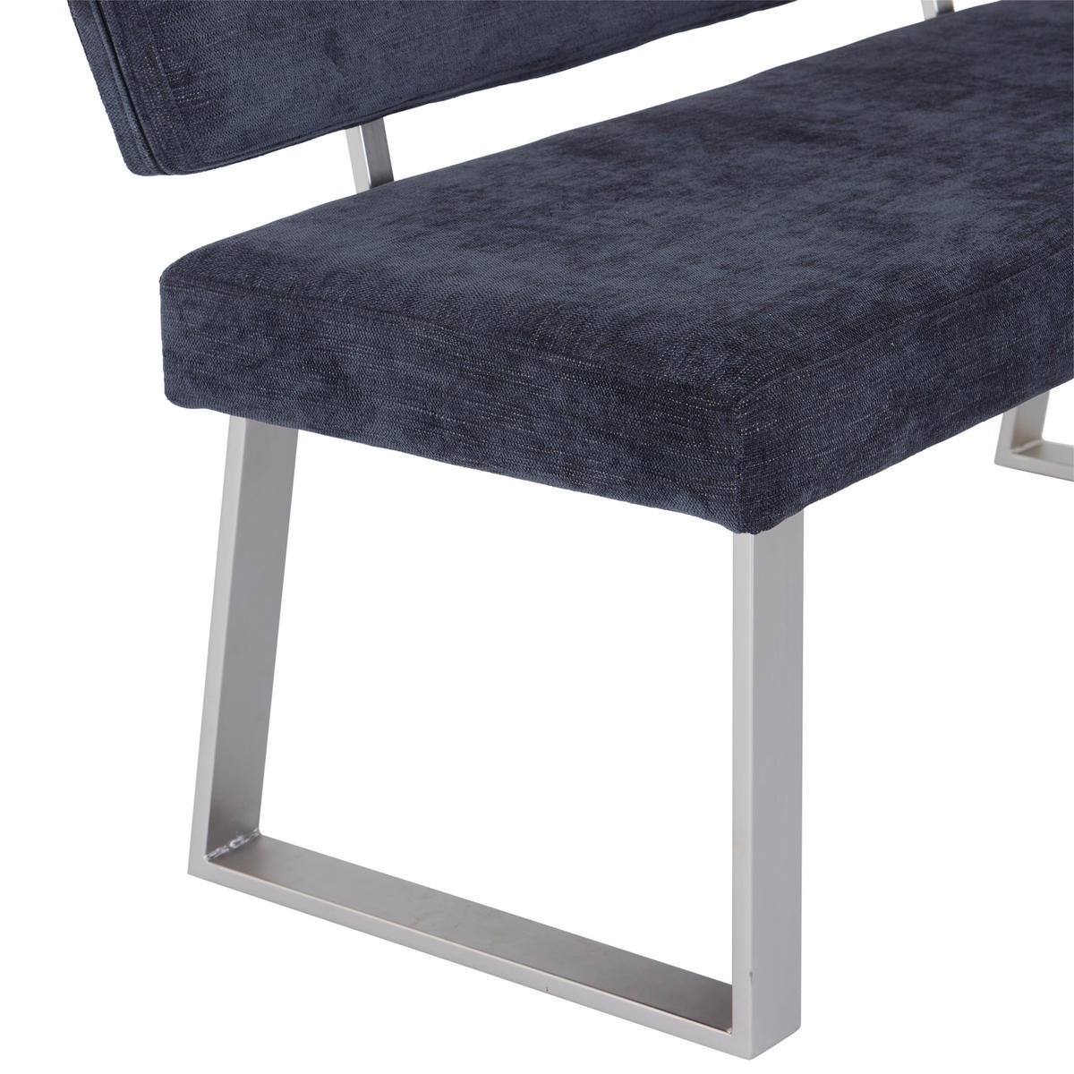 ECKBANK in Metall, Textil Dunkelgrau  - Dunkelgrau/Nickelfarben, Modern, Textil/Metall (142,5/187cm) - MID.YOU
