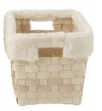 KOŠARA   44/32/28 cm     - krem barve, Basics, naravni materiali (44/32/28cm)