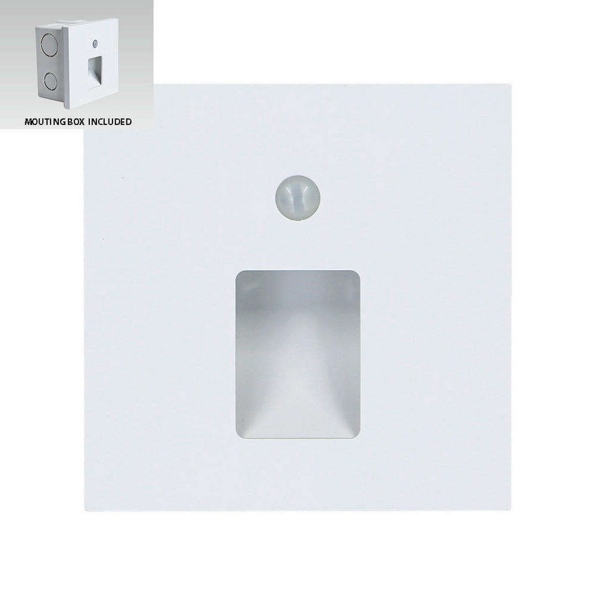 SPOTLÁMPA - fehér, Basics, műanyag (8.7/8.7/7cm)