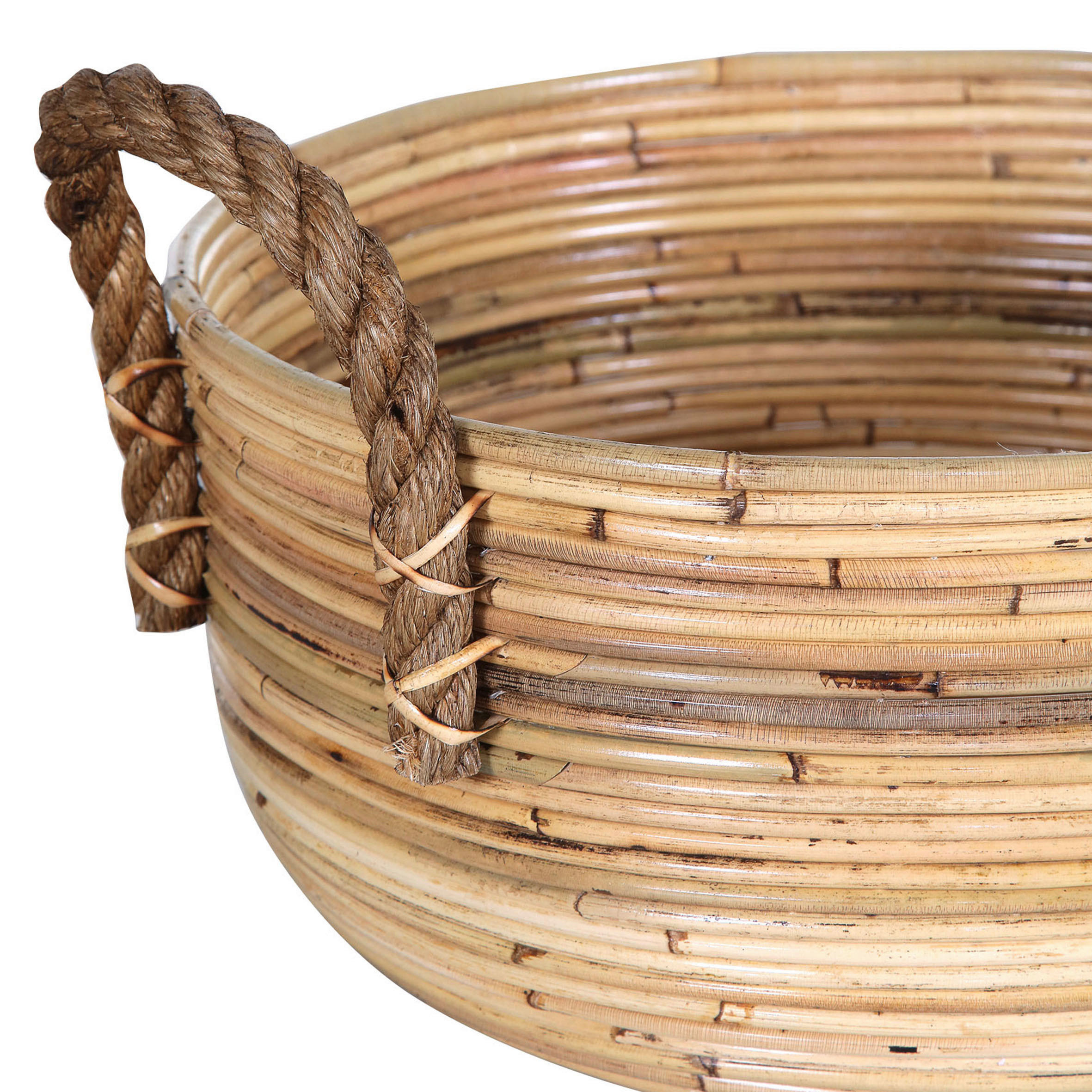KORBSET 2-teilig - Naturfarben, Trend, Holz (40/26cm)