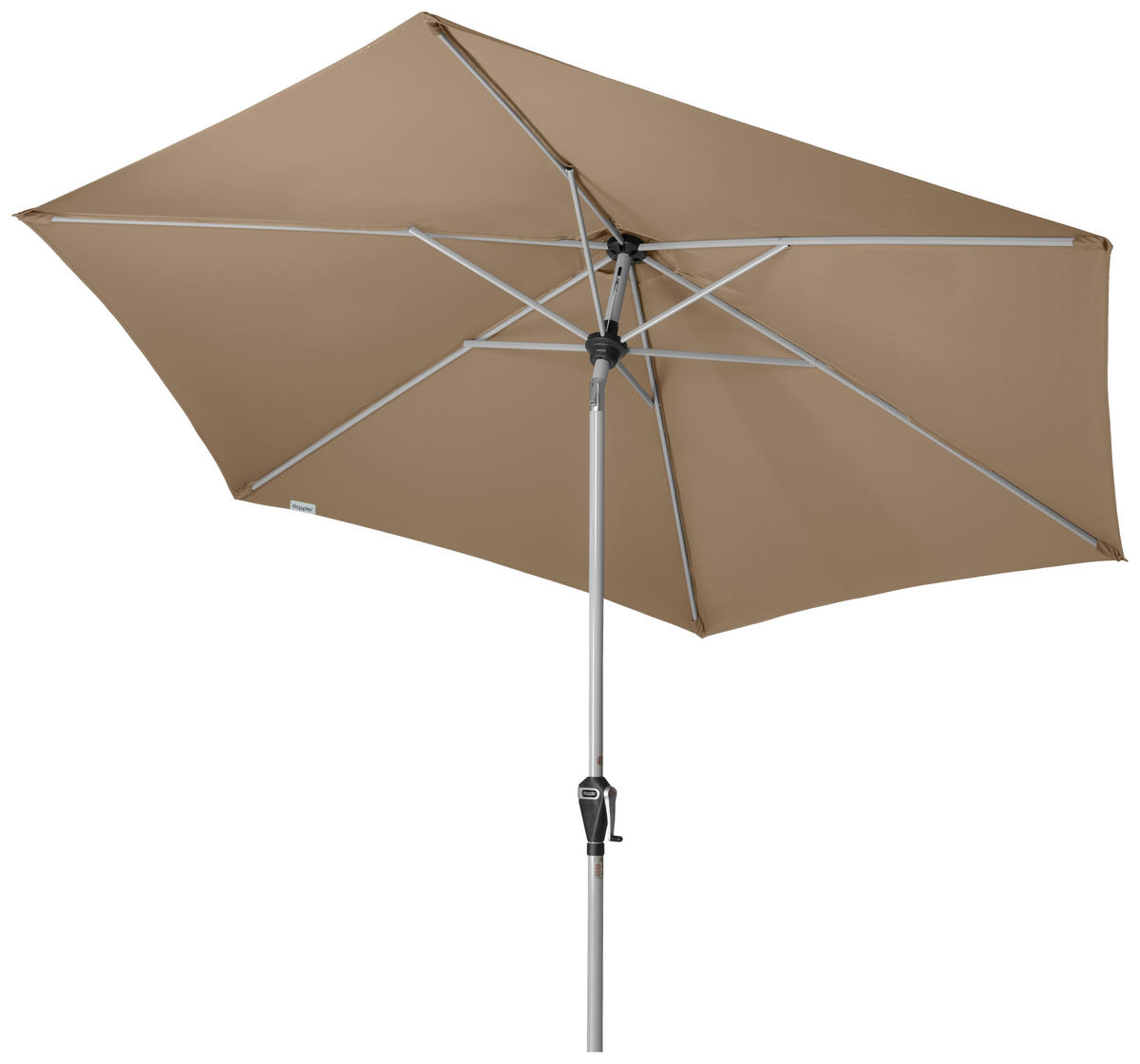 SONNENSCHIRM 280 cm Greige  - Greige/Silberfarben, Design, Textil/Metall (280/280cm) - Doppler