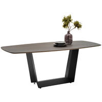 ESSTISCH in Holz, Metall 200/95/75 cm  - Wildeiche/Schwarz, Design, Holz/Metall (200/95/75cm) - Joop!