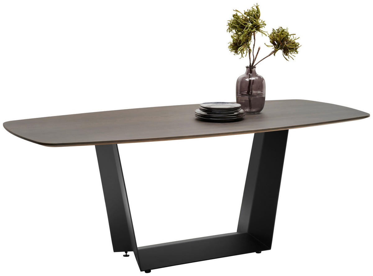 ESSTISCH in Holz, Metall 200/95/75 cm  - Wildeiche/Schwarz, Design, Holz/Metall (200/95/75cm) - Joop!