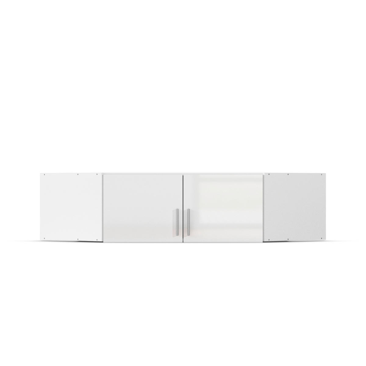 NASTAVEK ZA OMARO - bela/barve aluminija, Konvencionalno, umetna masa/leseni material (117/39/117cm) - Xora