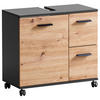 WASCHBECKENUNTERSCHRANK 65,1/60/32 cm  - Anthrazit/Schwarz, KONVENTIONELL, Holzwerkstoff/Kunststoff (65,1/60/32cm) - Stylife