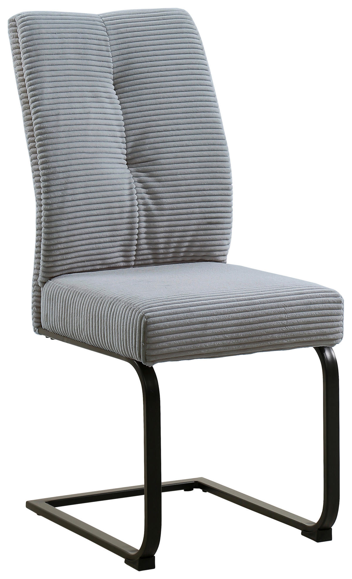 SCHWINGSTUHL  in Eisen Cord  - Schwarz/Grau, Design, Textil/Metall (44/99/62cm) - Carryhome