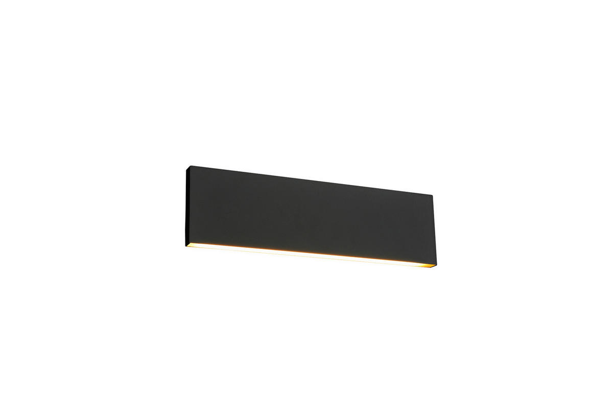 LED-WANDLEUCHTE 28/4,5/8 cm  - Schwarz, Design, Kunststoff/Metall (28/4,5/8cm) - Novel