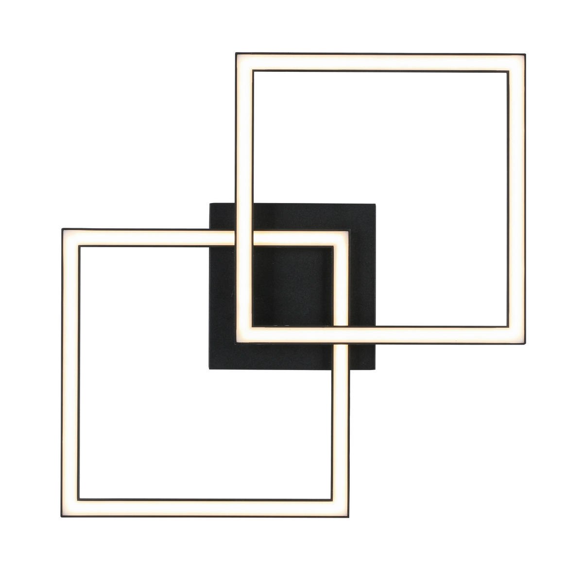 PLAFONIERĂ CU LED - negru, Trend, plastic/metal (57/35/6,5cm) - Boxxx