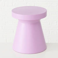 BEISTELLTISCH Pink rund  - Pink, Basics, Keramik/Kunststoff (35/39,5cm) - Boltze Home