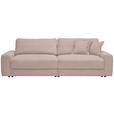 BIGSOFA Cord Rosa  - Schwarz/Rosa, MODERN, Kunststoff/Textil (278/93/112cm) - Carryhome