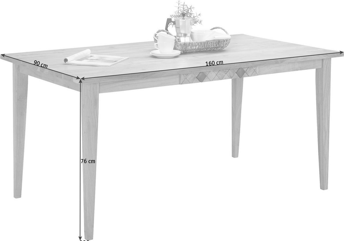 MASĂ din lemn 160/90/76 cm   - culoare lemn acacia, Trend, lemn (160/90/76cm) - Ambia Home