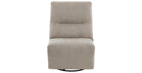 RELAXSESSEL Cord Rücken echt    - Schwarz/Grau, Design, Textil/Metall (74/105/92cm) - Carryhome