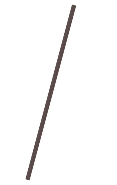 Verlängerungsstange  0,21/90 cm    - Dunkelbraun, Basics, Metall (0,21/90cm) - P & B