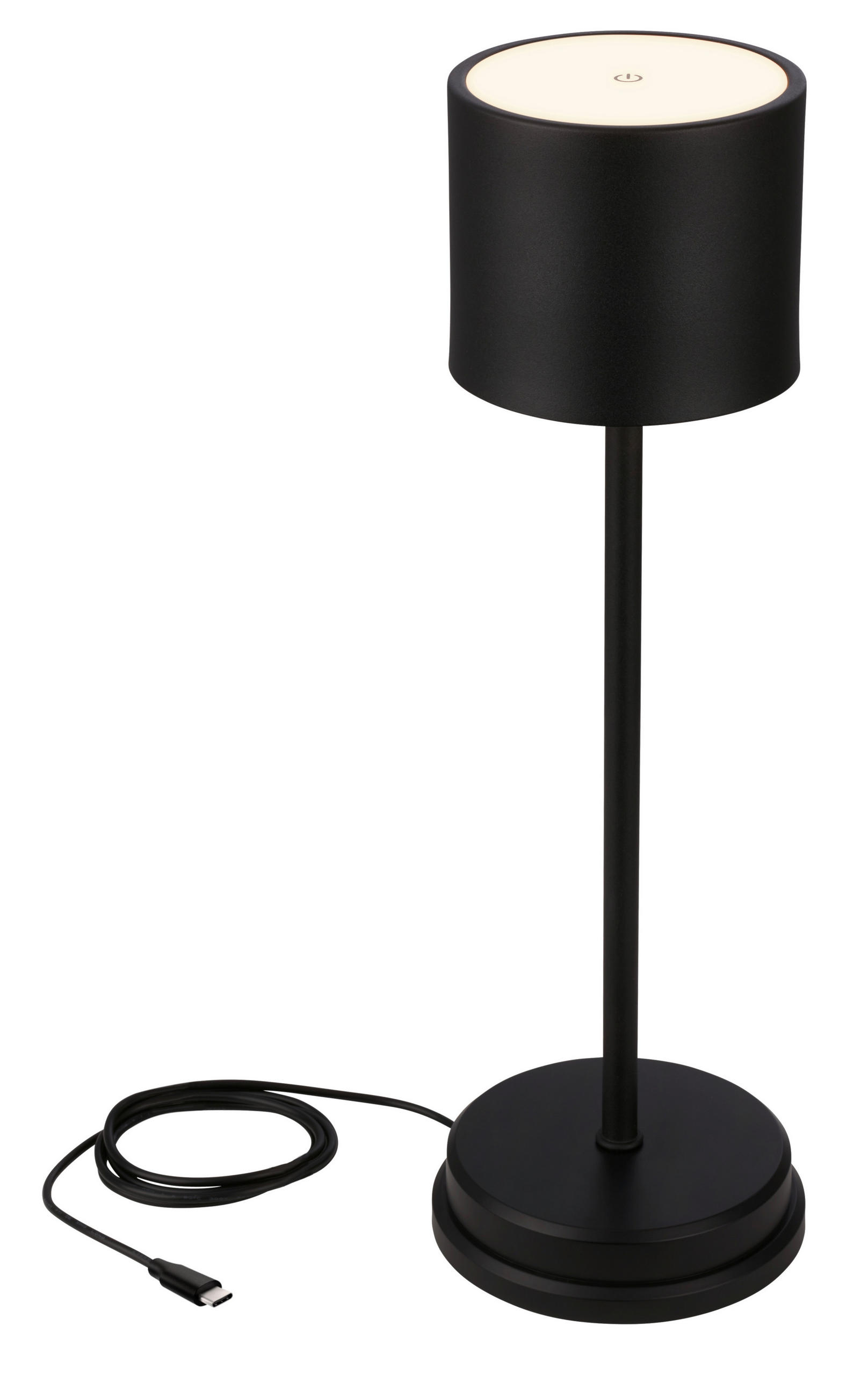 PUNJIVA STONA LAMPA - crna, Osnovno, metal/plastika (12,5/39,5cm)